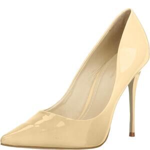 Massimo Matteo Pointy Toe Pump 17 Nude Patent 7.5 M